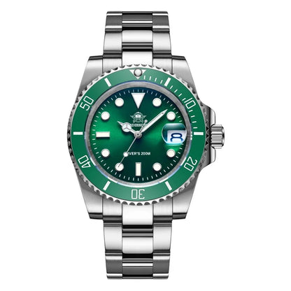 ADDIESDIVE 41mm Men's Diver Quartz Watch Domed Glass Ceramic Bezel Wristwatch Waterproof 200m Super Luminous Stainless Watches